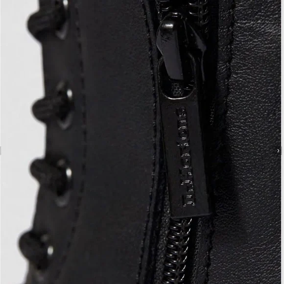 Dr MARTEN 1914 VONDA MON LEATHER BLACK BOOT FLOWER EMBROIDERY DETAILING SIZE UK4 - Picture 11 of 16